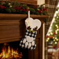 thumbnail image 6 of Plaid Puppy Christmas Stocking, Decorative Fabric Accent, Reusable Room Styling, for Dining Room, Living Room, Fireplace and Christmas Party Decor, 6 of 9