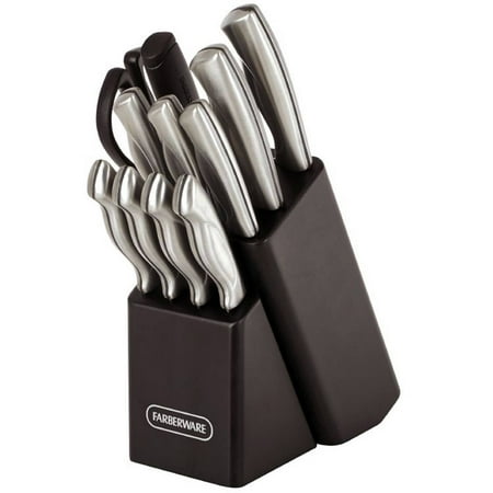 Farberware Stainless Steel Knife Set with Cutting Mats, 22 Piece