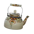 thumbnail image 4 of Lipstore Enamel Tea Kettle Comfortable Grip Water Pitche for Kitchen for Friend Decor B, 4 of 8