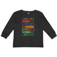 thumbnail image 3 of Inktastic Colorful Sardines Art Boys or Girls Long Sleeve Toddler T-Shirt, 3 of 5