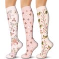 thumbnail image 1 of 3/6 Paires de Chaussettes de Compression pour Femmes et Hommes 15-20 mmHg - Meilleur Soutien pour Infirmières, Course, Randonnée, Récupération et Vol, 1 of 7