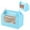 Sky Blue, variant on Kitchen Storage Containers 2 Pack Window Cupcake & Takeout Container with Carry Handle Secure Frosting for 2 Cupcakes Or