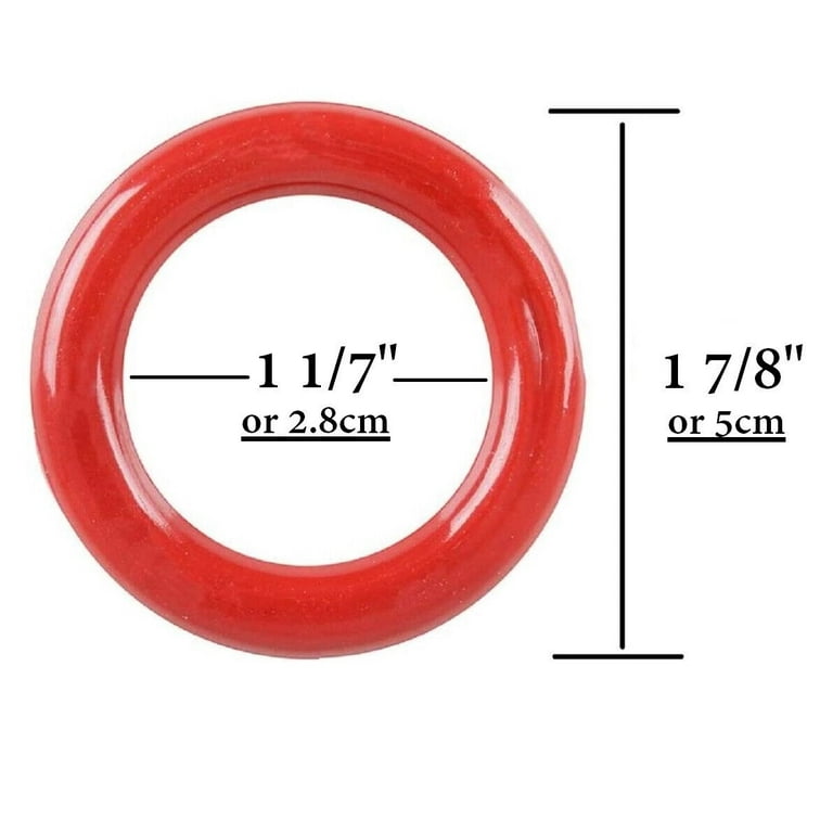 60PCS Plastic Ring Toss, 1.5 Inch Red Ring toss Rings for Carnival  Christmas Halloween Party, Ring Toss Game Throw a Ring Toss on The Bottle  Game