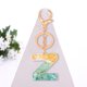 thumbnail image 3 of Bolso Llavero Letra A-Z JShteea Monederos Charm Accesorios Regalo Verde, 3 of 9
