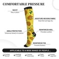 thumbnail image 3 of Lsque Floral Sunflowers Pattern Sport Compression Socks for Men & Women 15-20 mmHg Knee High Nurse Pregnant Running Medical and Travel Athletic, 3 of 6