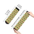 thumbnail image 4 of Pofeuu Summer Watermelon Print 30cm Socks, Adult Running Hiking Socks for Youth and Adult, 4 of 7