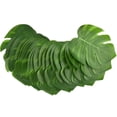 thumbnail image 2 of 30PCS Monstera simulada Decoración de hojas Realista Adorno de hojas verdes Plantas artificiales Adorno de hojas Suministros de decoración creativa para el hogar (Verde Tamaño mediano de 8 pulgadas), 2 of 5