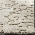 thumbnail image 3 of SAFAVIEH Florida Kalina Damask Shag Area Rug, Cream/Beige, 8'6" x 12', 3 of 5