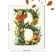 thumbnail image 3 of Qisvanset Framed Canvas Wall Art 12x16 Inch Green Alphabet Educational Kids Nursery Wall Art Print, 3 of 5