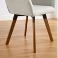 thumbnail image 3 of Art Leon Linen Fabric Accent Chair Swivel Desk Chair,Off-White, 3 of 6