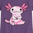 thumbnail image 3 of Instant Message - Tie Dye Axolotl - Toddler & Youth Girls Short Sleeve Graphic T-Shirt, 3 of 6