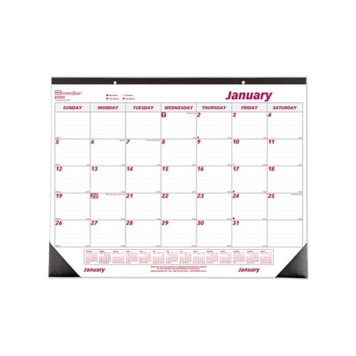 Monthly Desk Pad Calendar Chipboard, 22 x 17, 2022