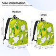 thumbnail image 3 of Rateoe Green Apple Pattern Canvas College Laptop Backpack,Travel Daypack,Durable Rucksack Travel Notebook Bag School Backpack Book Bag for Men Women-Small, 3 of 7