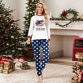 thumbnail image 2 of Matching Family 250th Independence Day Pajamas – 4th of July Pajamas Sets Holiday PJs - Anniversary American Flag 2 Pcs Holiday Family Pjs for Men, Women, 2 of 6
