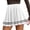 White, variant on Women's Tennis Skirts Summer Skirt Women's Pleated A-Line High Waist Skirt for Everyday Casual Wear Gray XL