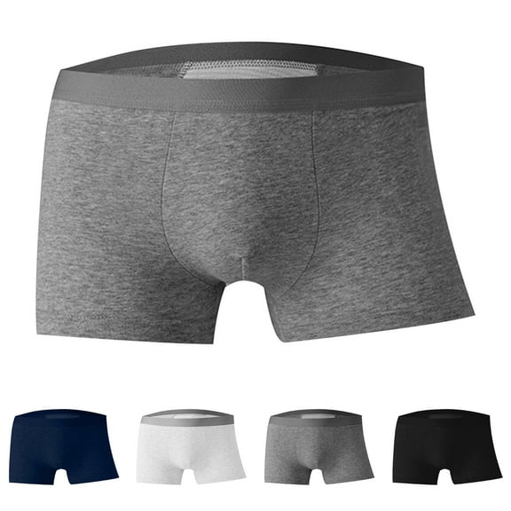 Dxzfnsa Men's Ultra ComfortSoft Underwear, Moisture Wicking & Breathable No Ride Up Boxer Briefs with Fly Bamboo Underwear Men L-4XL