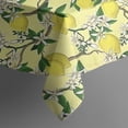 thumbnail image 5 of Yellow Lemon Fruit Flowers Yellow Pattern Square Tablecloth,Waterproof Square Table Cover,Wipeable Spillproof Washable Table Cover for Home Kitchen Party Decor 42"X42"(107x107cm), 5 of 6