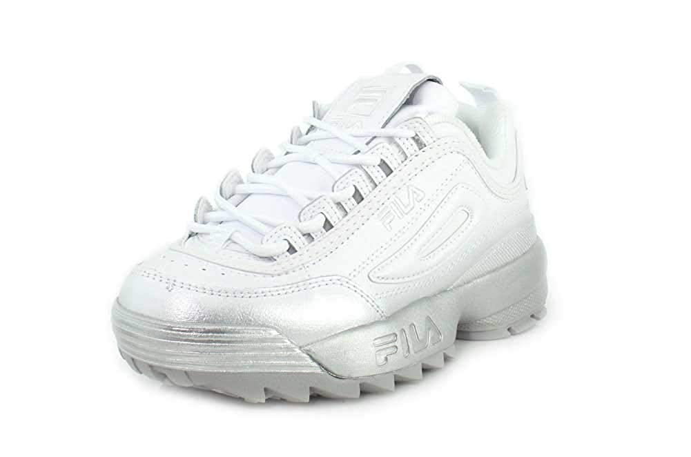 fila white silver