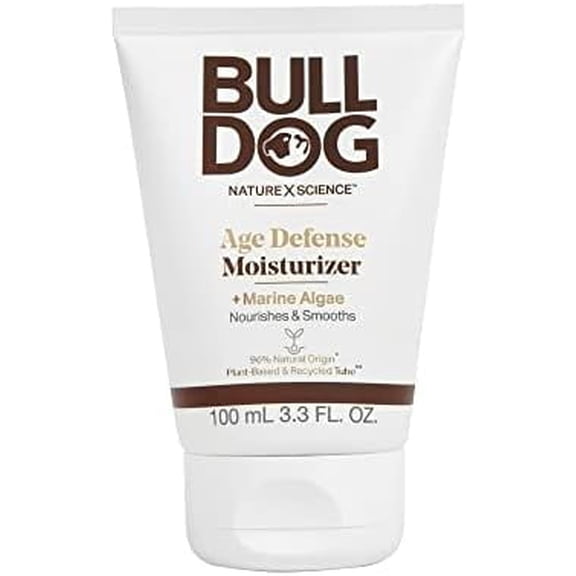 BULLDOG Mens Skincare and Grooming Face Moisturizer Age Defense, 3.3 Fluid Ounce