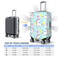 thumbnail image 6 of PAYOHTO Highly Elastic Spandex Suitcase Cover Luggage Cover Medium Fits 22 to 24 Inch Little Unicorns & Cute Flowers, 6 of 8