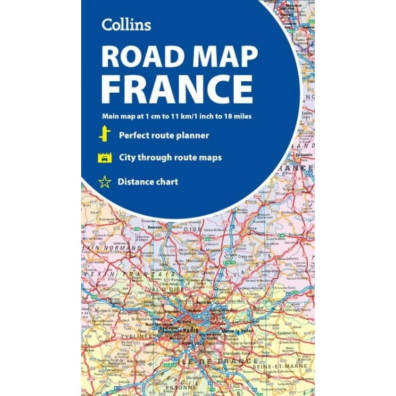 Collins Road Map of France