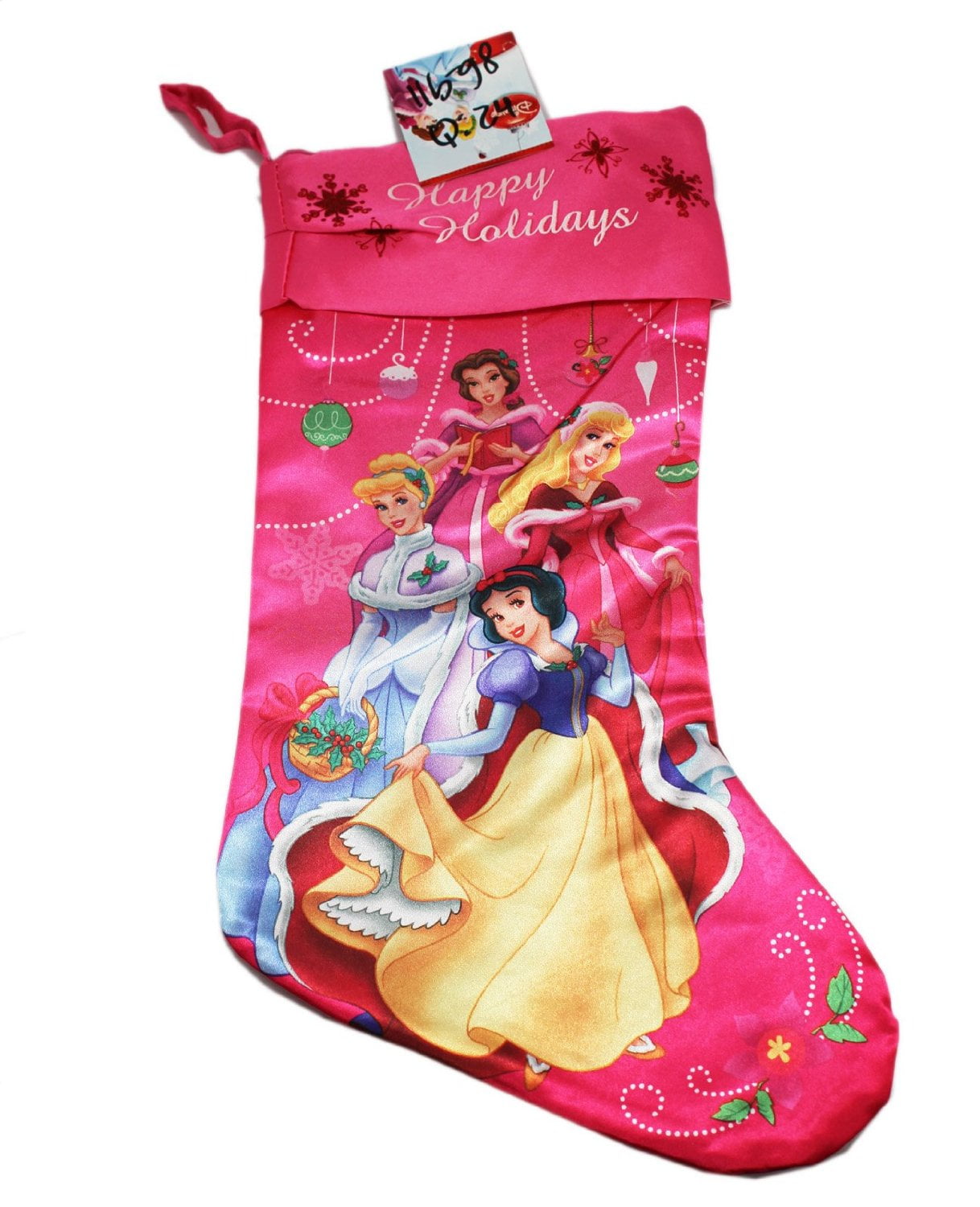 Christmas Stocking - Disney - Princess Happy Holiday Socks New 388300 - www.bagssaleusa.com