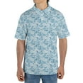 thumbnail image 5 of Saltwater Camo Polo Shirt for Men Short Sleeve Outdoors Fishing Hunting, 5 of 6