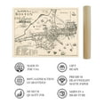 thumbnail image 4 of 1722 Map of Boston Massachusetts - Vintage Map Wall Art of the Town of Boston in New England - Boston Map Poster - Boston Map Wall Art - Vintage Boston Poster, 4 of 8