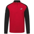 thumbnail image 2 of Men's Levelwear Red Carolina Hurricanes Bayou Insignia Core Quarter-Zip Pullover Top, 2 of 3