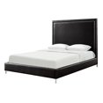 thumbnail image 3 of Brynklie Black PU Leather Bed - Nailhead Trim Queen, 3 of 9