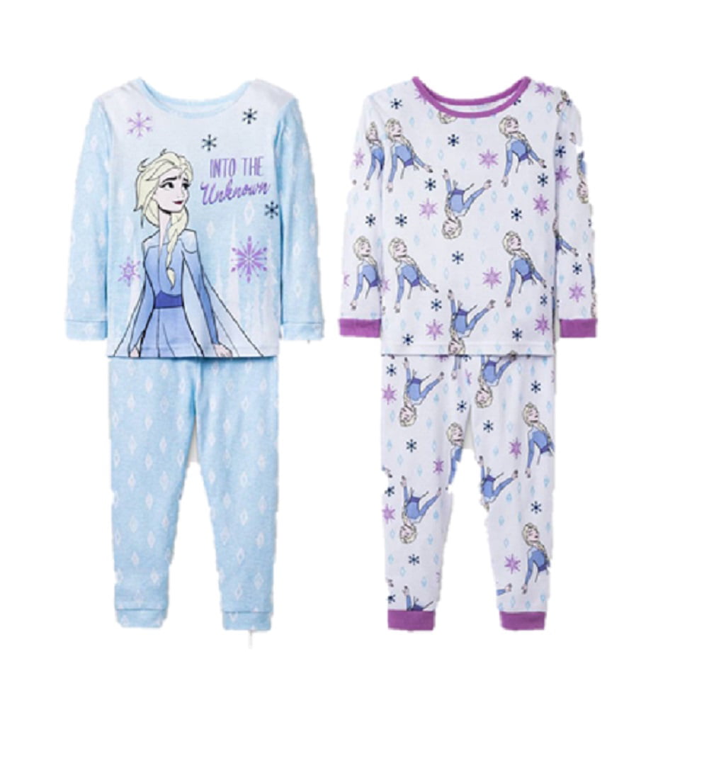 Disney Frozen Toddler Girls Comfy soft cute adorable & fun 2 Pc Pajamas  4T  5T 