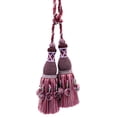 thumbnail image 1 of Marrakesh Collection Attache à Pompons avec Pompons Perlés, Longueur 10 Pouces (25cm), 34 Pouces Étagé (86cm) (Style TBRW102), Rouge Houx VL01 (Rouge Vin, Vert Pin, Blanc Pur) Vendu Individuellement, 1 of 1