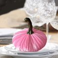 thumbnail image 2 of Flocking Artificial Pumpkin Fake Foam Pumpkin for Fall Autumn Halloween Decor, 2 of 9