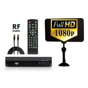 eXuby Digital Converter Box for TV + Antenna + RF Cable for Recording