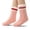 Pink, variant on Women Fuzzy Warm Slipper Socks Winter Non Skid Indoor floor Socks Fleece Soft Grips Socks
