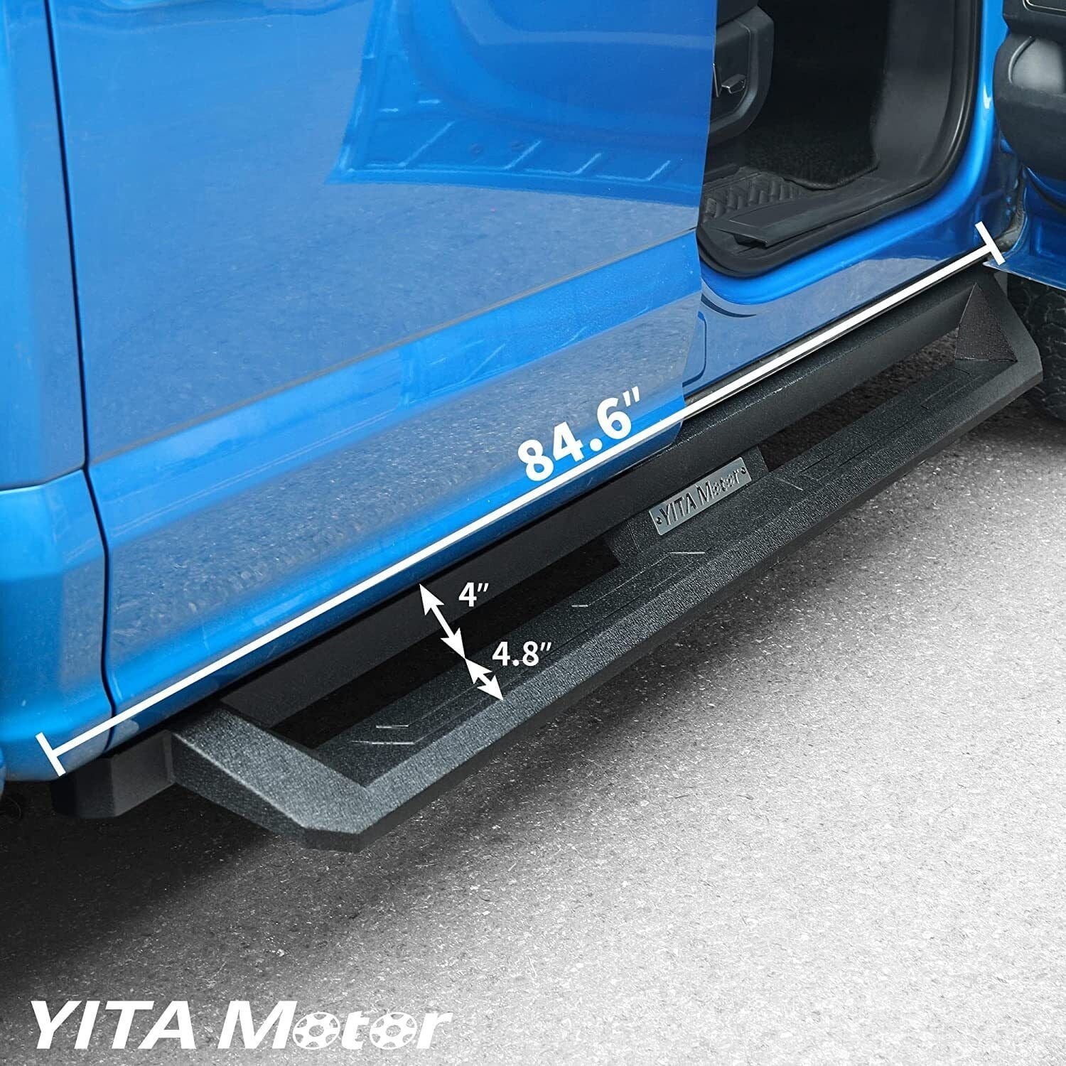 RVNI 4 inch Drop Running Boards for 2019-2024 1500 Classic/ 2009-2018 Dodge Ram 1500 Crew Cab /2010-2024 Ram 2500 3500 Crew Cab Drop Side Step Nerf Bars