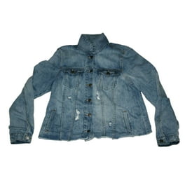 Buffalo David Bitton Womens Knit Denim Jacket Light Pink Medium Walmart