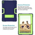 thumbnail image 3 of Mignova pour Lenovo Tab E10 (TB-X104F) Étui, Robuste Antichoc Hybride Robuste Armure Rigide Étui de Protection Intégrale (Support Intégré) pour Tablette Lenovo 2018 Tab E 10 10,1 Pouces (Marine/vert), 3 of 7
