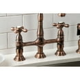 thumbnail image 4 of Kingston Brass Heritage Bridge Kitchen Faucet with Brass Sprayer, 4 of 5