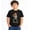 Black-18, variant on Halloween Skeleton Hands Up Graphic Graphic T-Shirt for Boys, Fun Spooky Short Sleeve Shirt for Fall