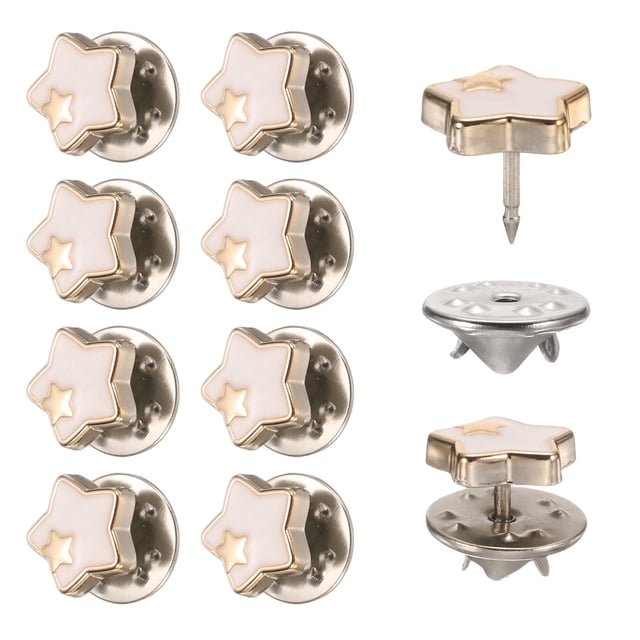 10 Conjuntos de Botones de Broche, Botones de 11.5 mm Sin Coser, Broches Desmontables para Ropa, Camisa, Abrigo (Beige)