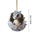 AaSFJEG Graden 2025 Decor Christmas Egg Acrylic Christmas Hanging