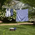 thumbnail image 3 of Household Essentials Parallel Clothesline Dryer, Umbrella Clothes Dryer with 182 Feet of Drying Space, Collapsible Top for Easy Storage, rust resistant, 3 of 8
