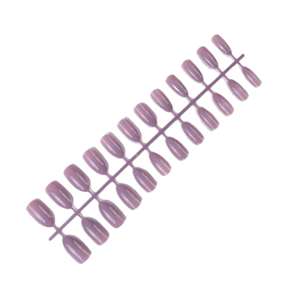 24 piezas de uñas postizas Soidarity accesorio de moda para mujer Taro morado