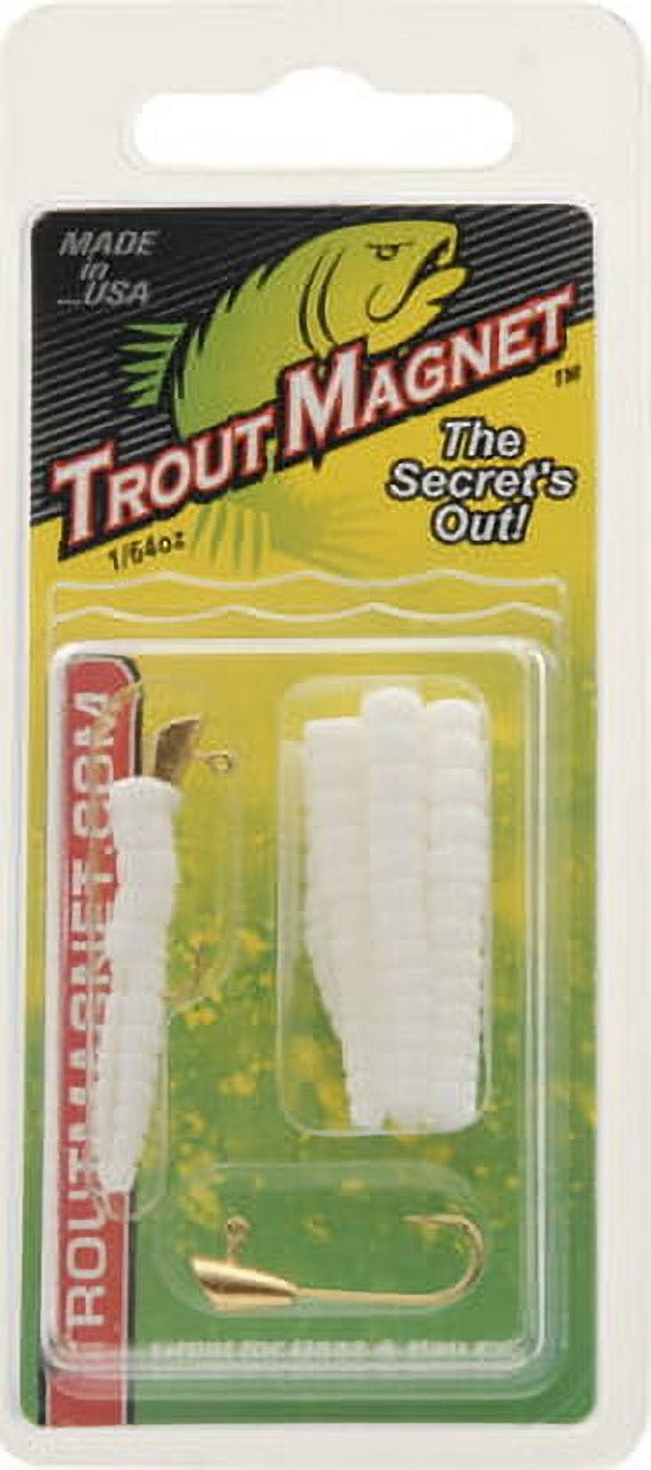 (2 pack) Leland Lures Trout Magnet 1/64 oz Softbait 9 Count White