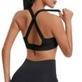 thumbnail image 6 of fheaev Sports Bras for Women High Support Criss Cross Back Bras Shock-Proof Gathering Yoga Bra Supportive Workout Bra Running Fitness Sports Underwear, 6 of 9