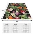 thumbnail image 3 of Zufioo Watercolor Tropical Flowers Fleece Blanket Queen Size,Plush Bed Blanket,Ultra Soft Throw Blanket,Plush Fuzzy Cozy Blanket Perfect for Bed,Couch-50"x40", 3 of 7