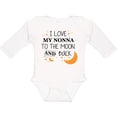 thumbnail image 3 of Inktastic I Love My Nonna to the Moon and Back Boys or Girls Long Sleeve Baby Bodysuit, 3 of 5