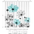 thumbnail image 2 of Rustic Floral Shower Curtain, Daisy Shower Curtain Watercolor Painting Farmhouse Waterproof Shower Curtain Sets Polyester Fabric Machine Washable Decor Bath Curtain, Retro Daisy, 2 of 6