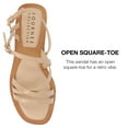 thumbnail image 3 of Journee Collection Womens ENNID Square toe Strappy Flatform Sandals, 3 of 6